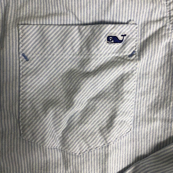 Vineyard Vines Oxford Striped Button Down Size 0 Classic Preppy‎ Work Casual K38 - Picture 3 of 5